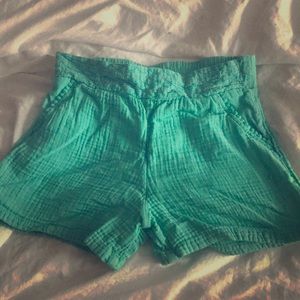 Turquoise children’s shorts. Size 14/16 ( XL )